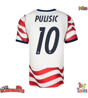 United States Christian Pulisic #10 Replica Home Stadium Shirt World Cup 2026 Short Sleeve